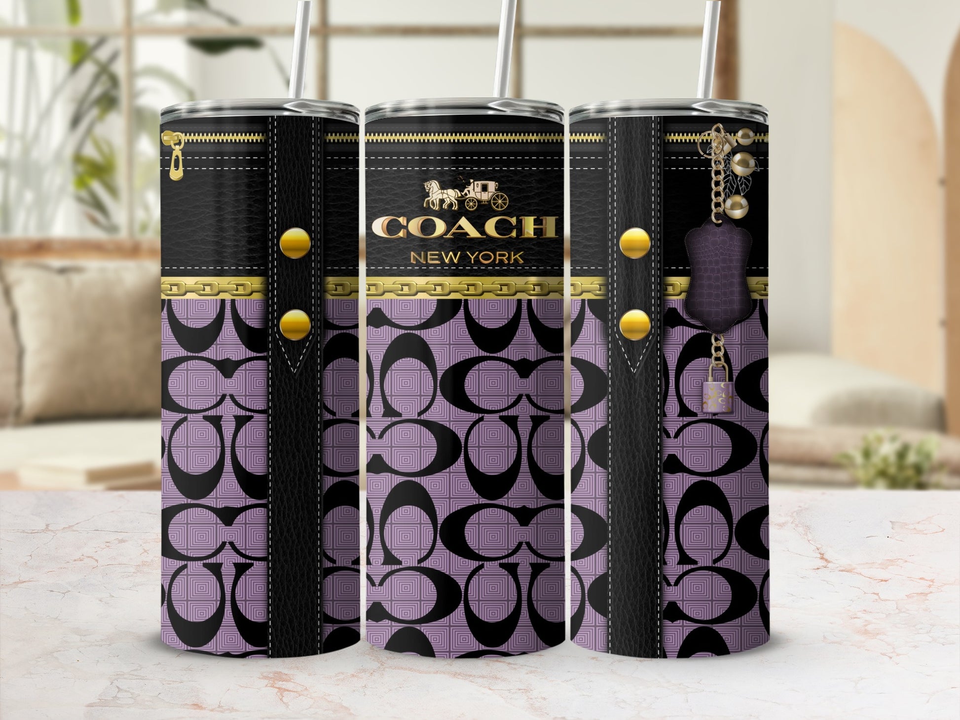 Stylish Coach New York Insulated Tumbler Cups