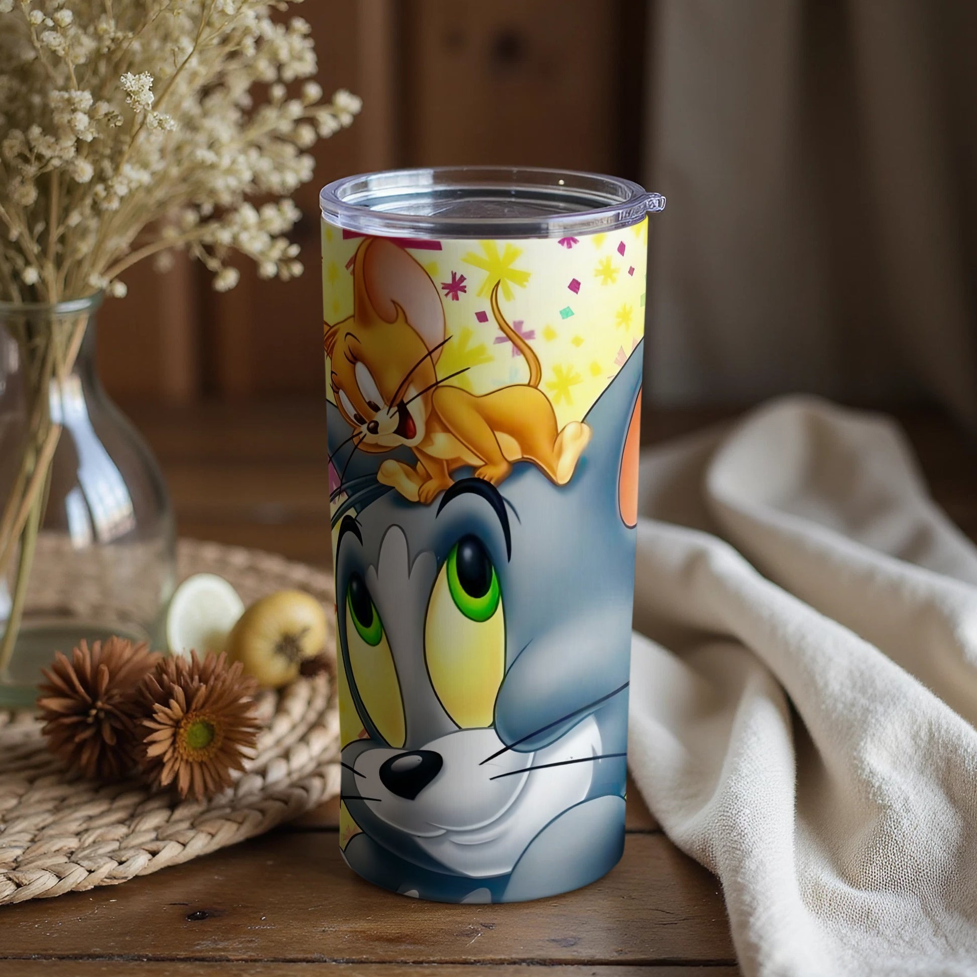 Adorable Tom and Jerry Tumbler for Cartoon Fans