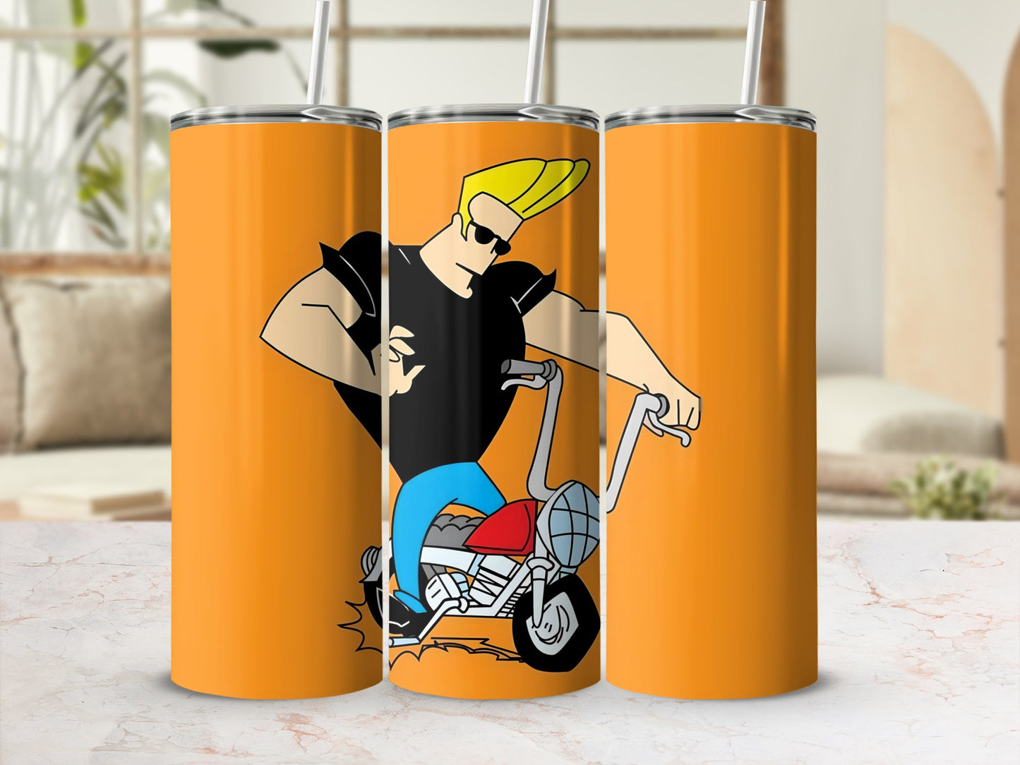 Motorcycle Cartoon Character Design Tumbler Product