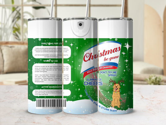 Christmas Be Gone Spray for Eliminating Holiday Cheer
