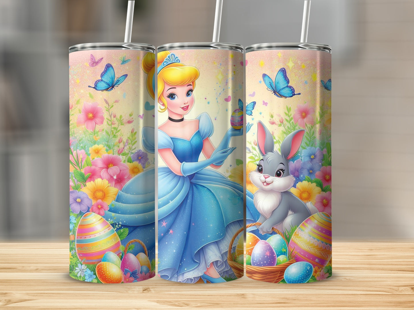 Cinderella Princess Easter Bunny Eggs Flowers product type