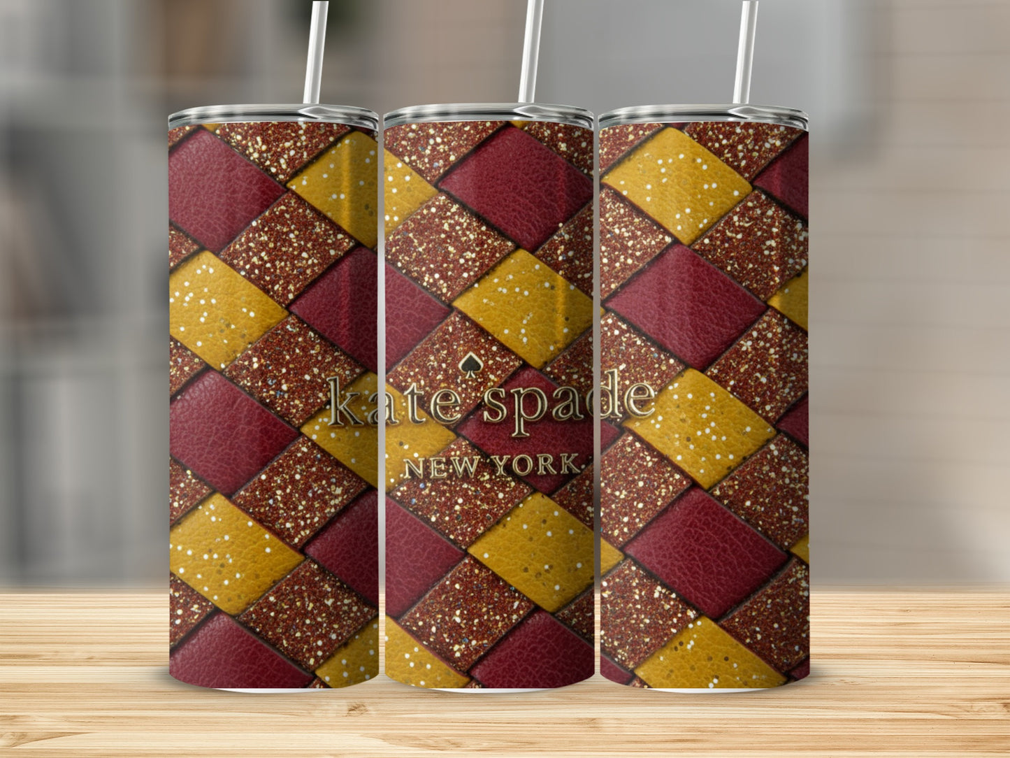 Inspired By Fabulous Kate Spade New York Sparkling Woven Design Tumblers