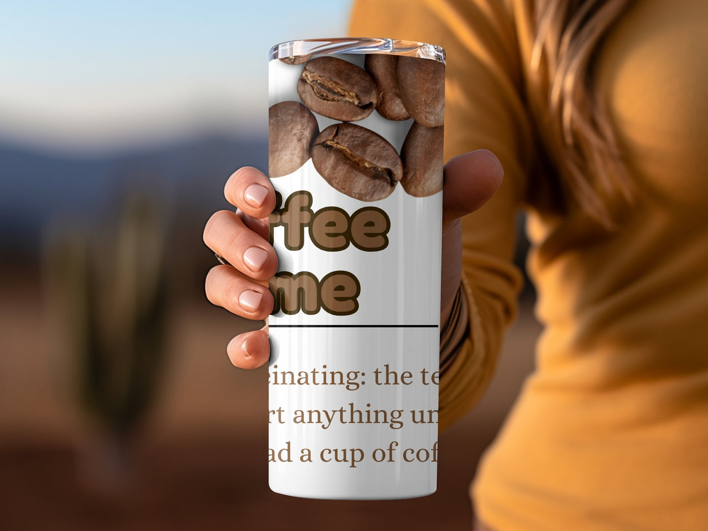 Coffee Time Tumbler for Hot and Cold Drinks