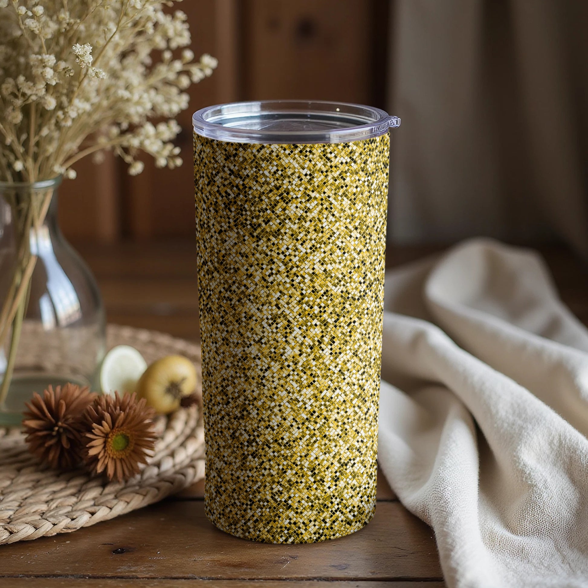 Sparkling Glitter Tumbler with Lid Stylish Drinkware