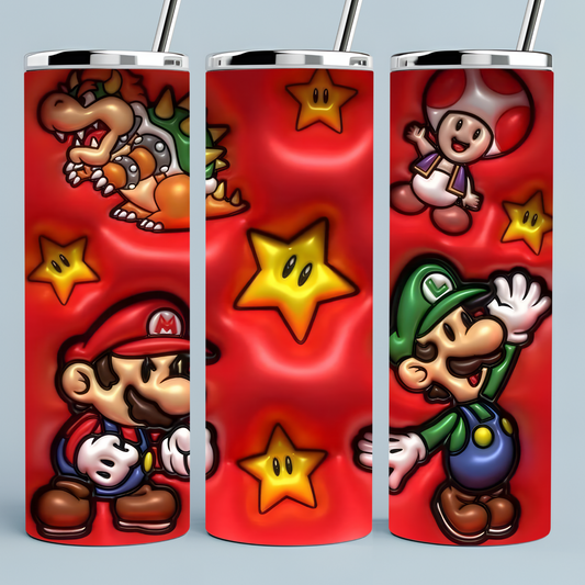 Mario Bros 3D Puff Tumbler