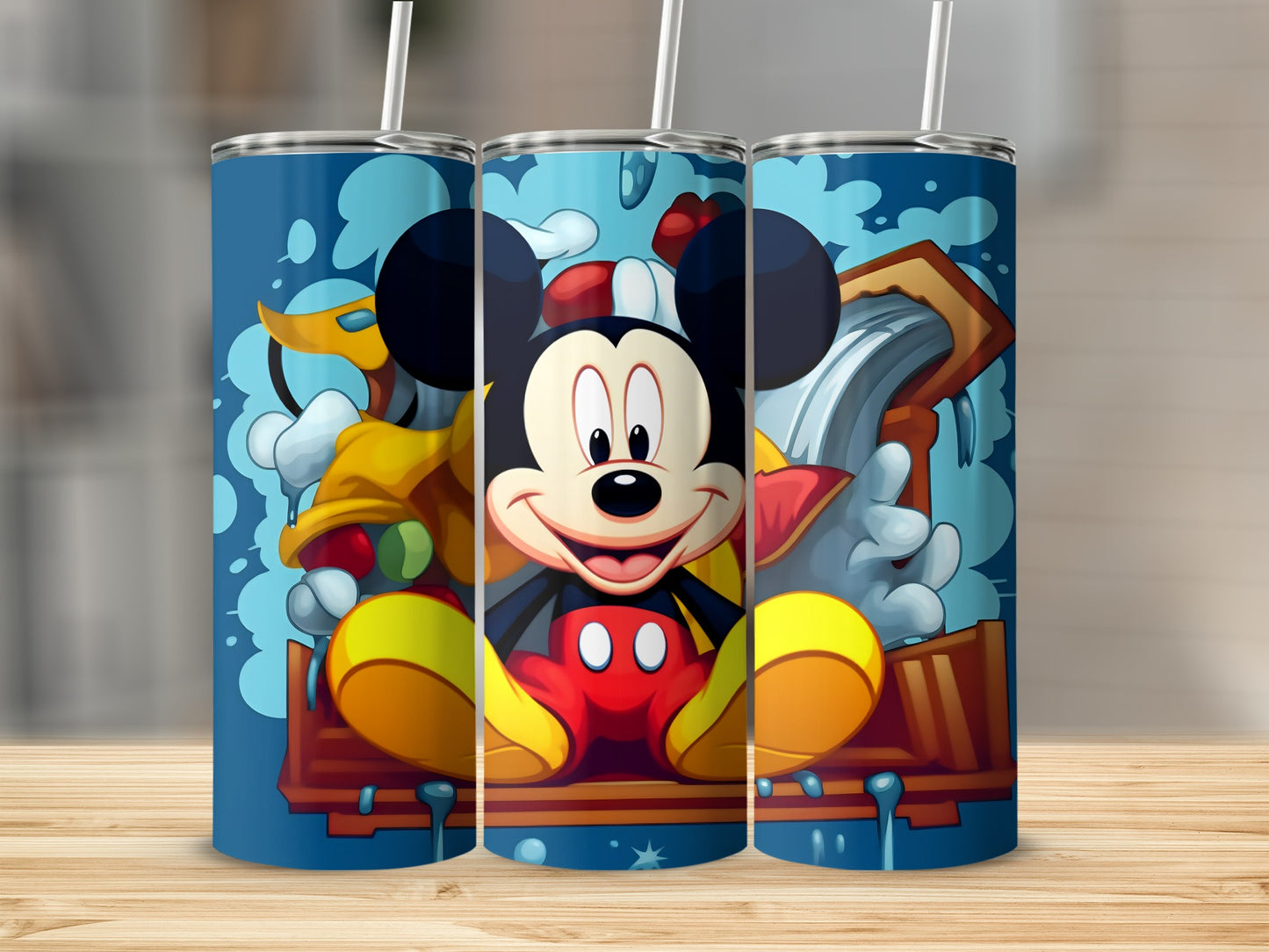 Cartoon Character Waterfall Design Tumbler Product