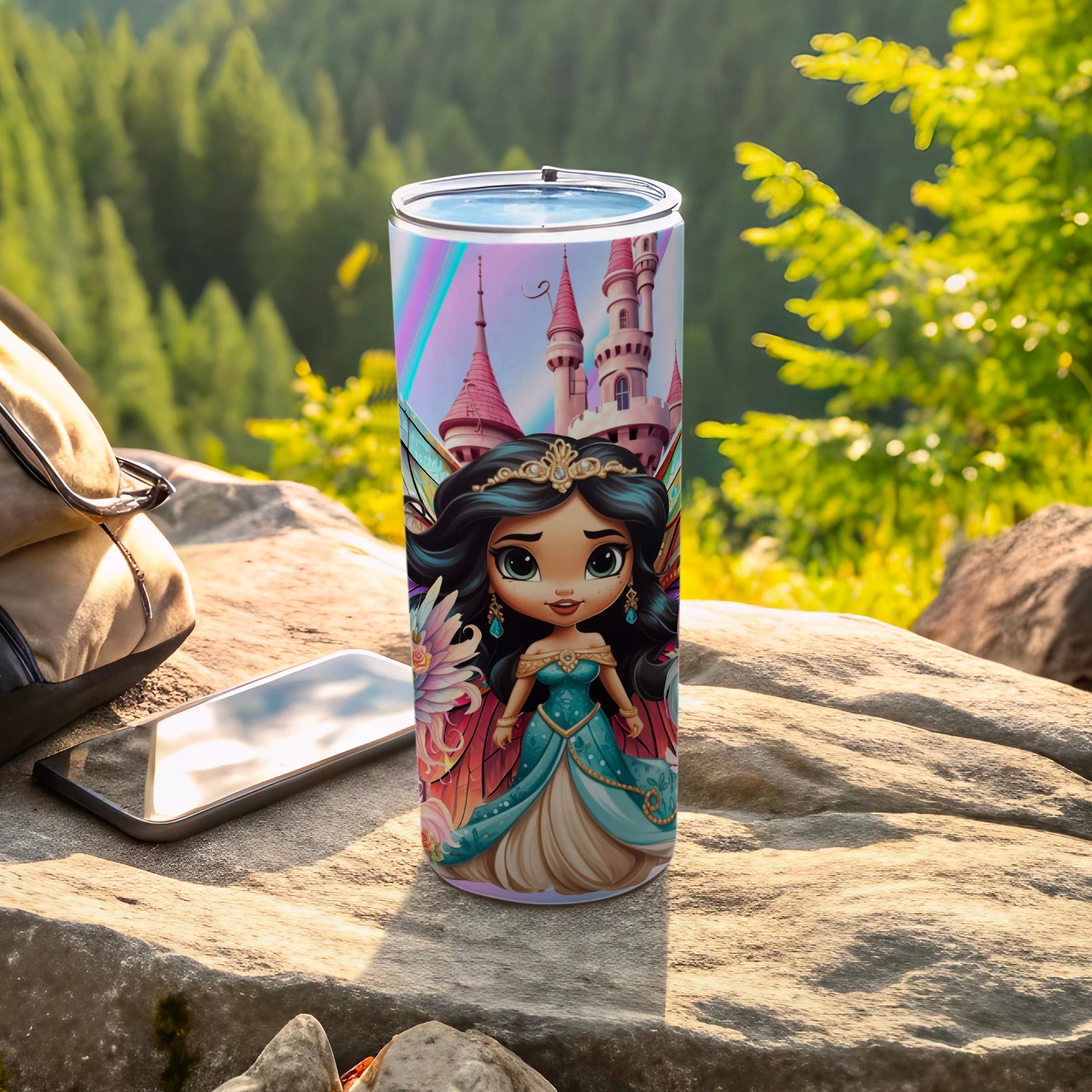 Enchanting Princess and Castle Travel Tumbler Product
