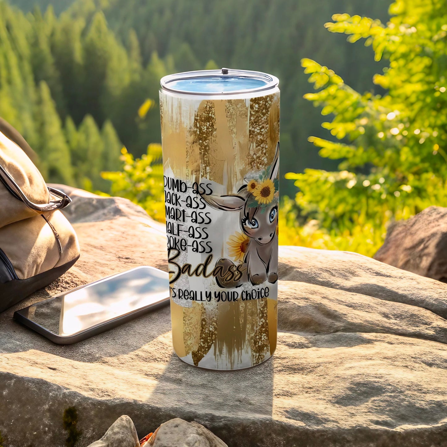 Funny Donkey Design High-Quality Tumbler