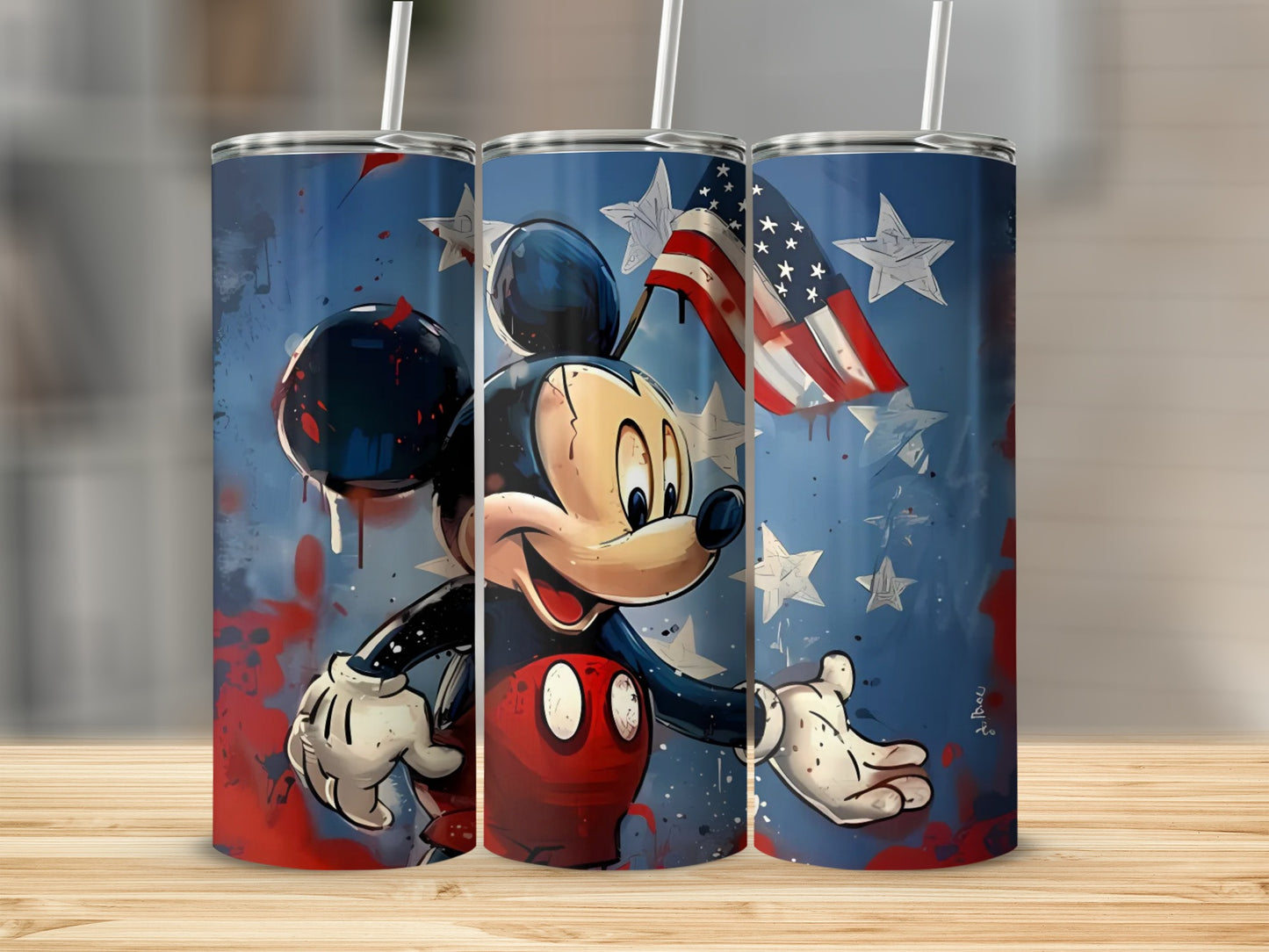 Red White and Blue Mickey Mouse Tumbler product