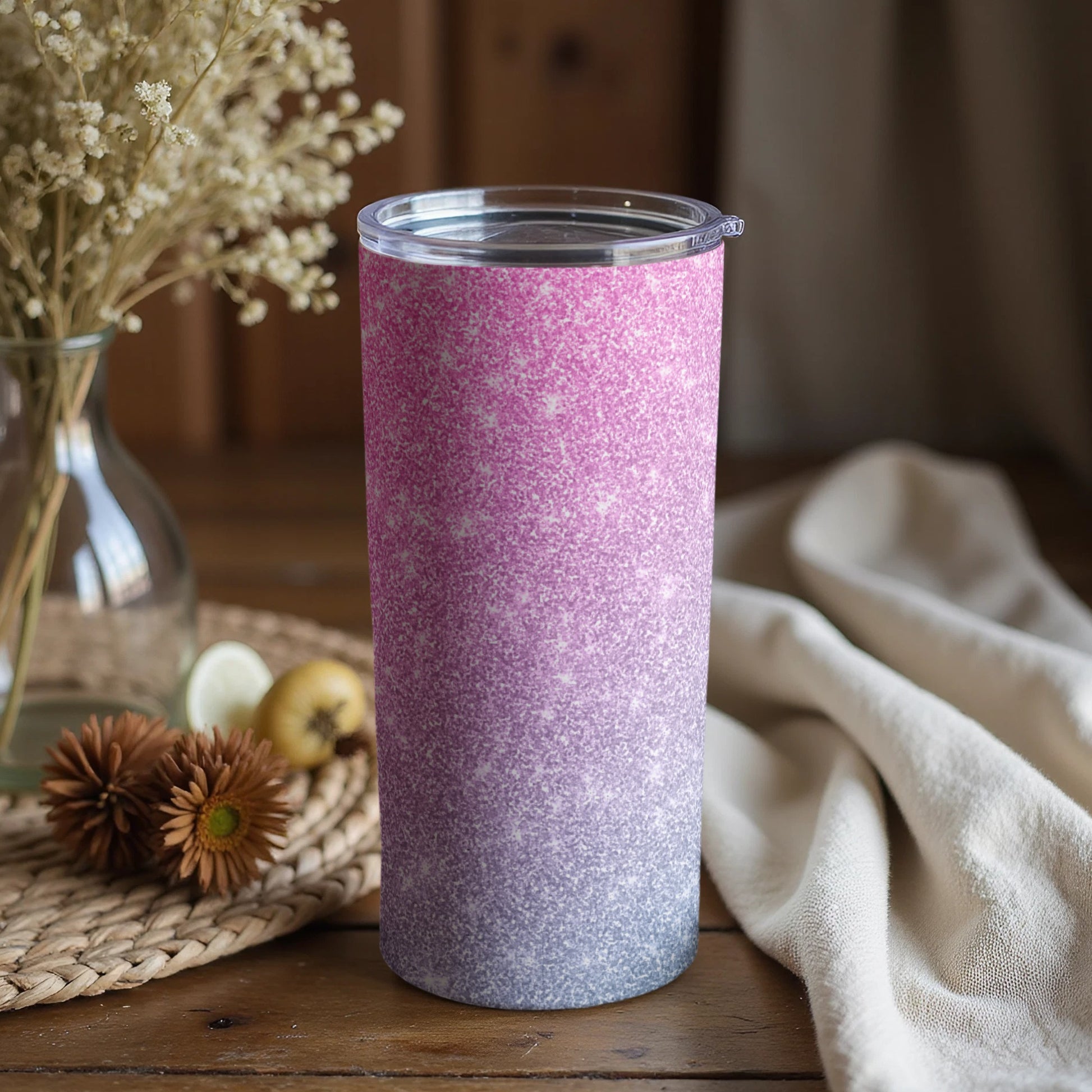 Gradient Pink and Purple Spectrum Tumbler