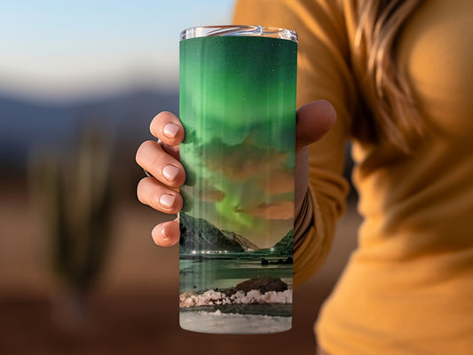 Northern Lights Scenic Travel Tumbler Cup
