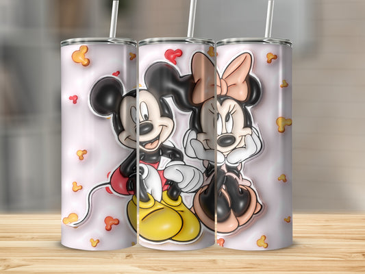 Mickey and Minnie Mouse Tumbler Custom Design