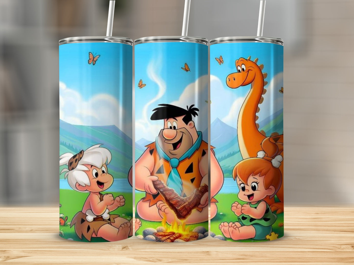 Flintstones Cartoon Characters Themed Tumbler