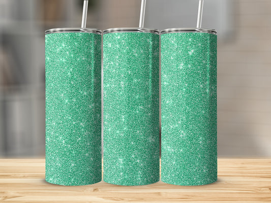 Sparkly Green Glitter Tumbler Design for Everyday Use