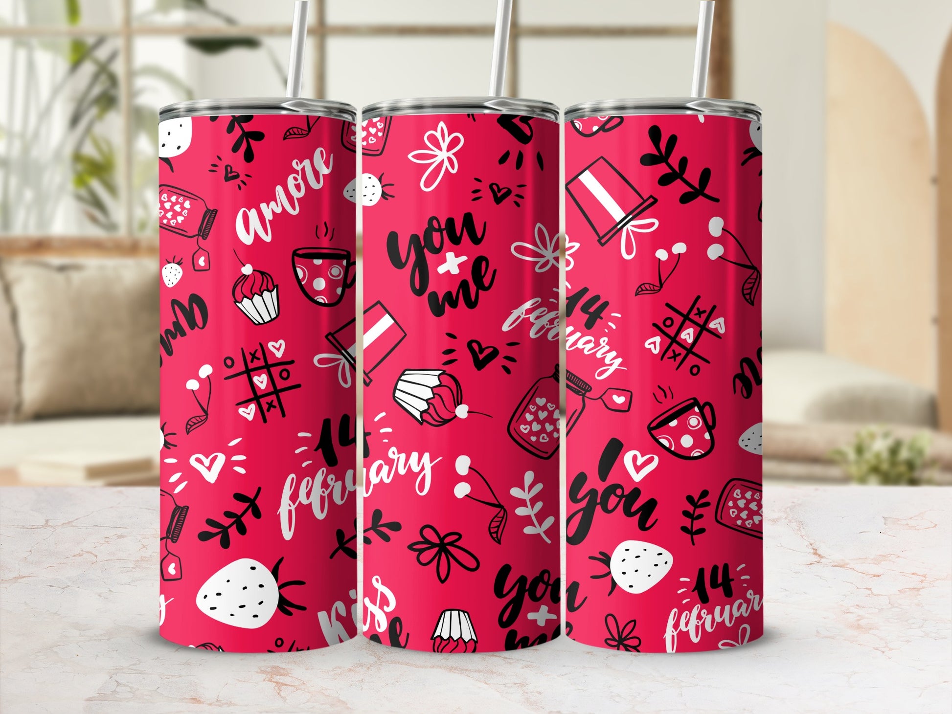 February Love Valentine's Day Tumbler 20oz Product