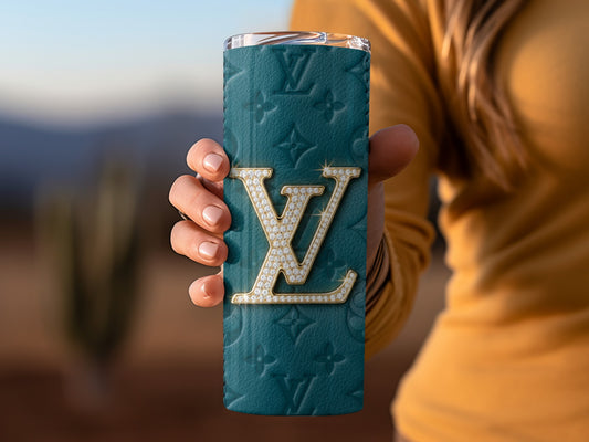 Luxury Branded Teal Insulated Tumbler Cup