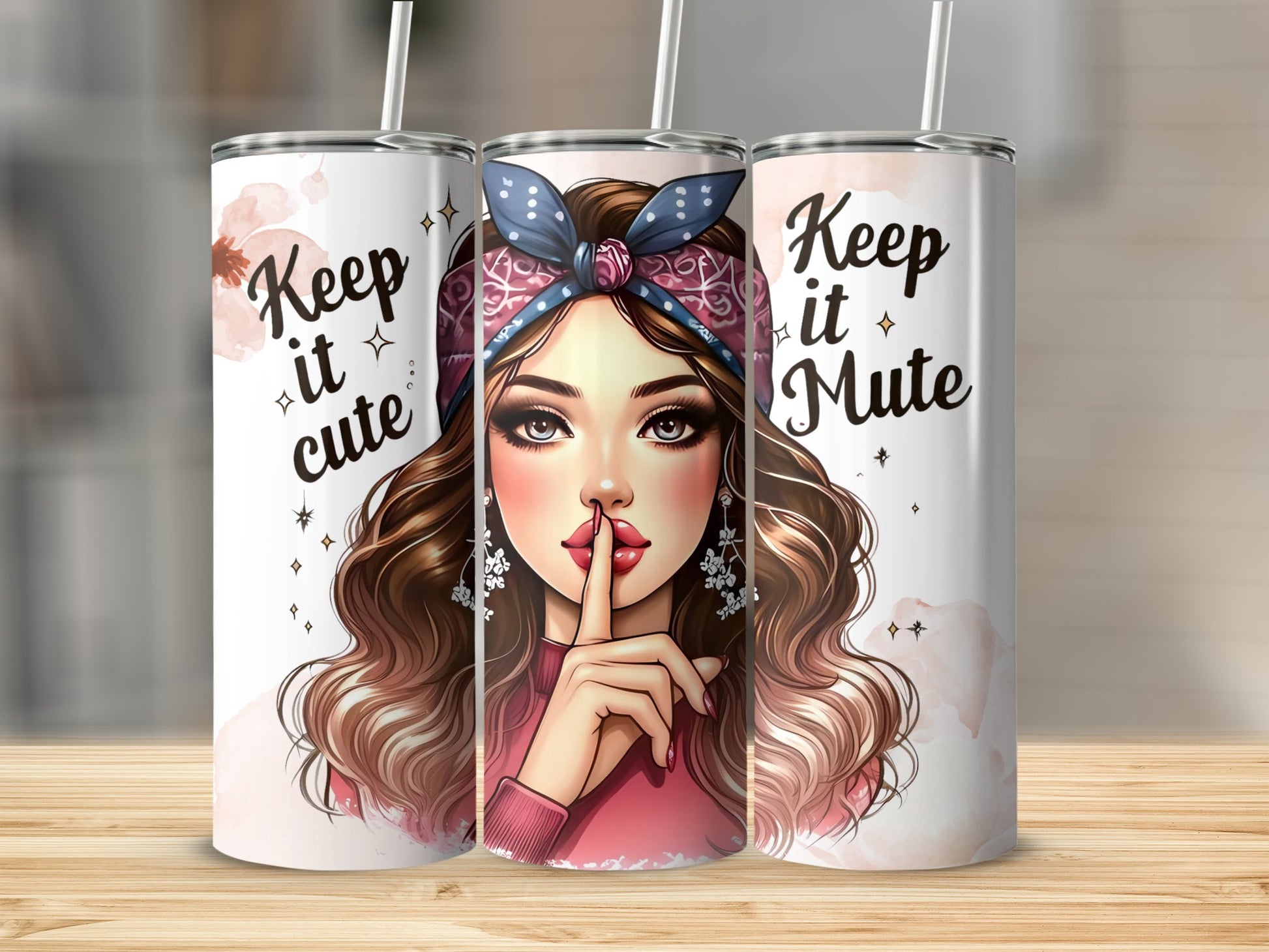 Keep It Cute and Mute Stylish Insulated Tumbler