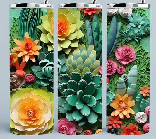 Desert Flowers tumbler