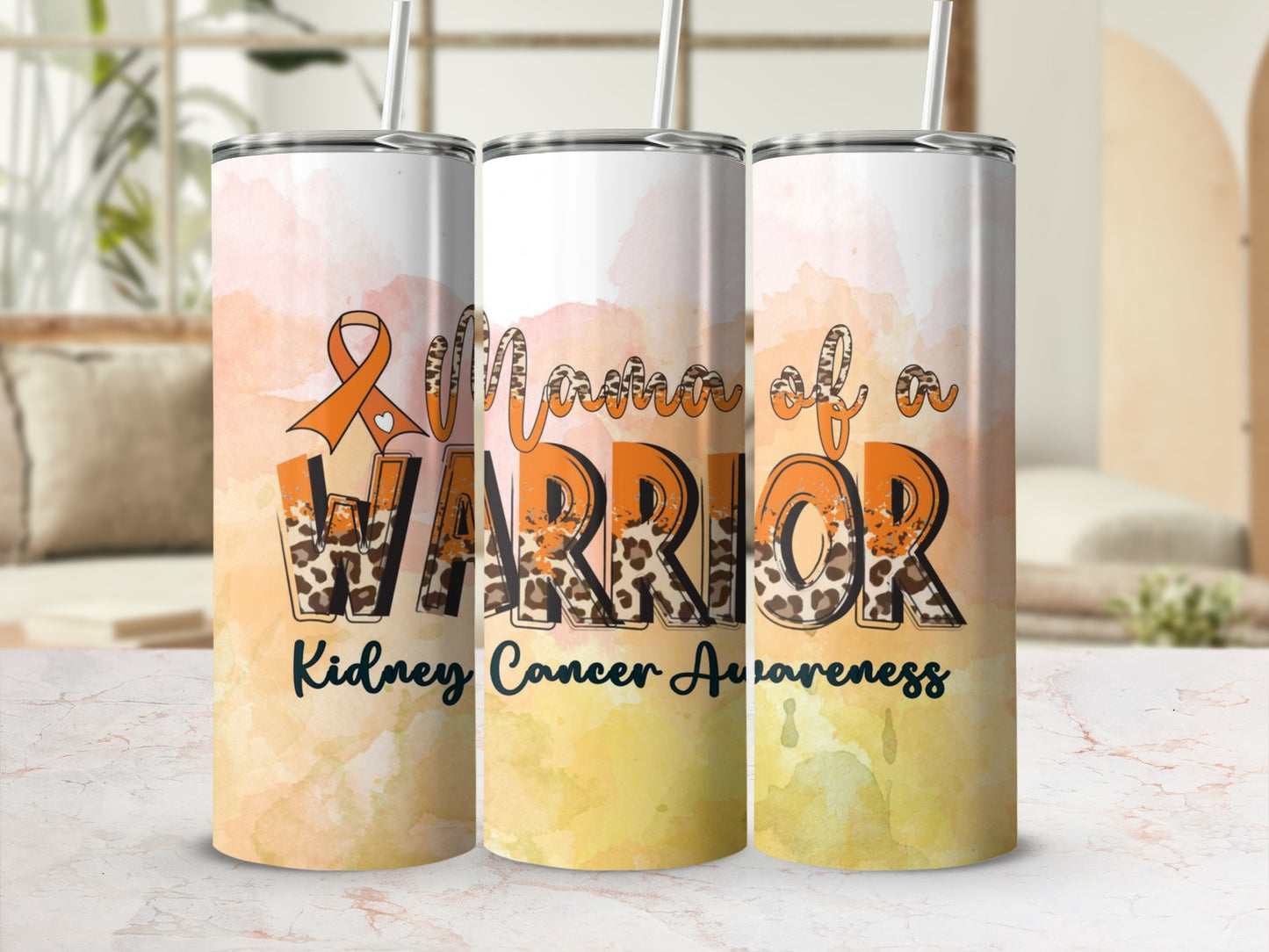 Mama of a Warrior Kidney Cancer Awareness Tumbler