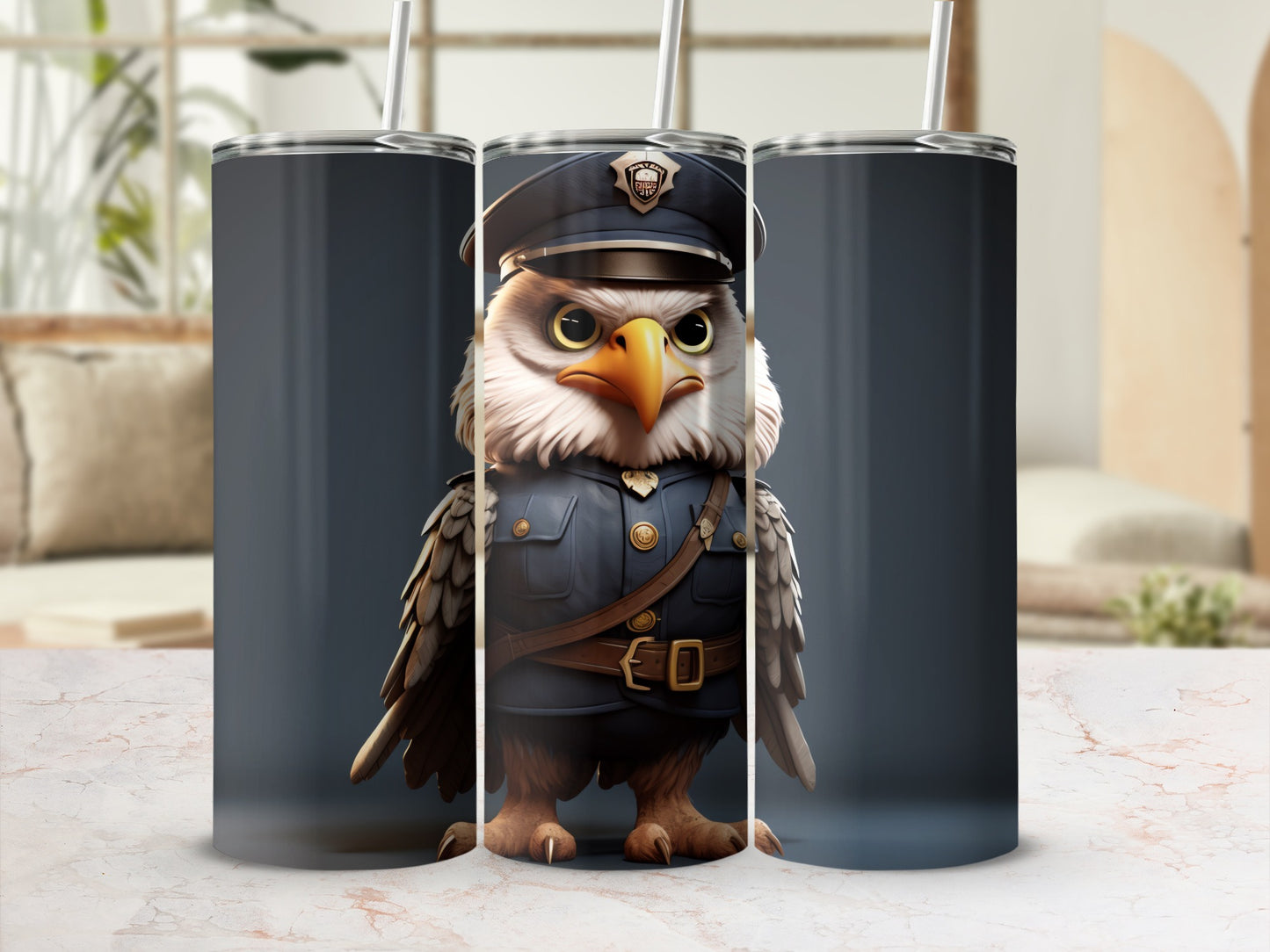 Eagle Police Officer Art Insulated Drink Container product type
Eagle, Police Officer, Animal Art, Tumbler, Drinkware, Travel Mug, Insulated Cup, Bird Design, Law Enforcement, Officer Uniform, Police Hat, Cartoon Character, Unique Tumbler, Cool Design, Drink Container, Wildlife Art, Funny Eagle, Gift for Police, First Responder, Hero Bird