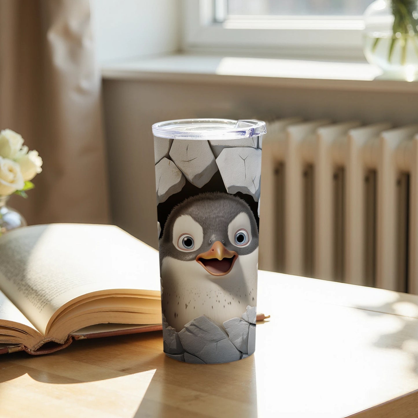Cute Baby Penguin Cracked Eggshell Tumbler Happy Product type
Penguin
Baby Penguin
Cracked Egg
Eggshell Design
Cute Animal
Happy Penguin
Animal Design
Cartoon Penguin
Tumbler
Drinkware
Insulated Cup
Travel Mug
Unique Tumbler
Fun Design
Novelty Gift
Kids Drinkware
Coffee Tumbler
Water Bottle
Grey Penguin
Adorable Design