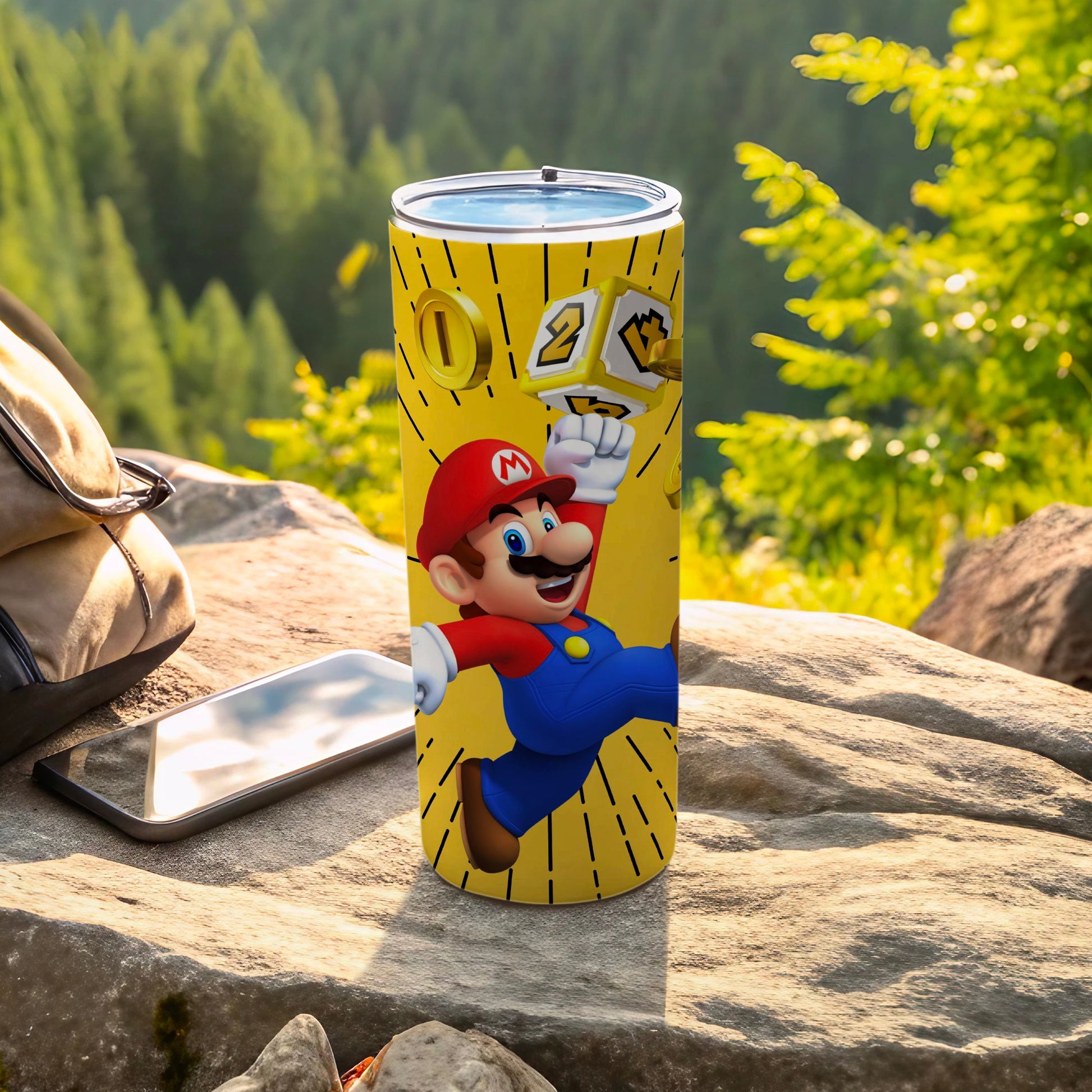 Super Mario Themed Drink Tumbler with Fun Design
