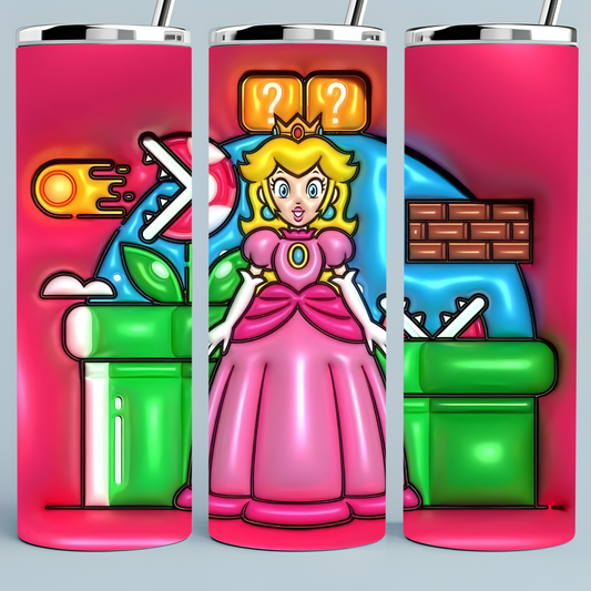Mario Bros 3D Puff Princess Peach