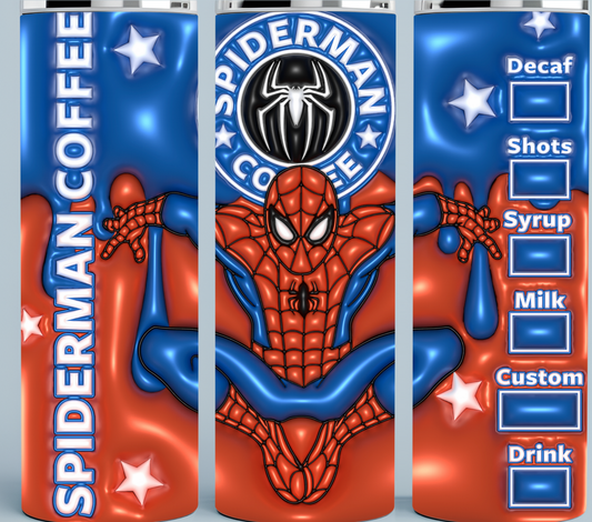 3D Spiderman Starbucks Coffee tumbler
