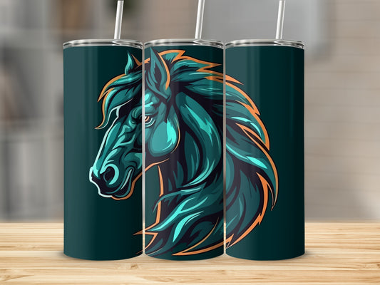 Majestic Horse Artwork Design on Custom Drinkware Product