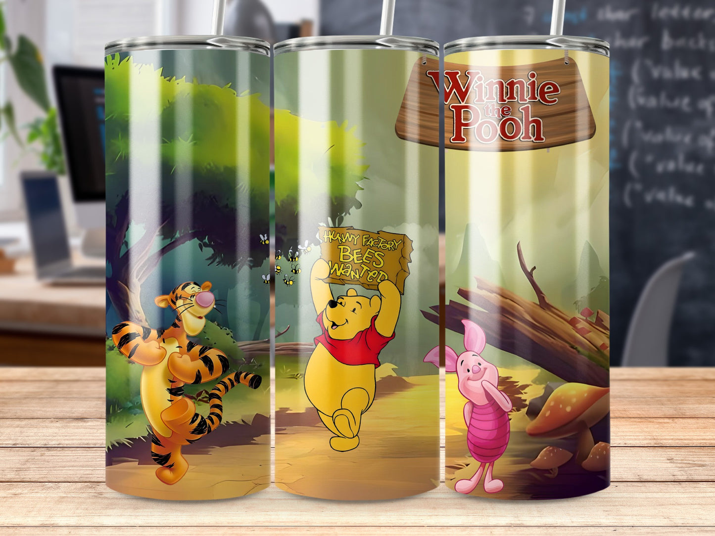 Winnie the Pooh Tigger Piglet Design Tumbler Product