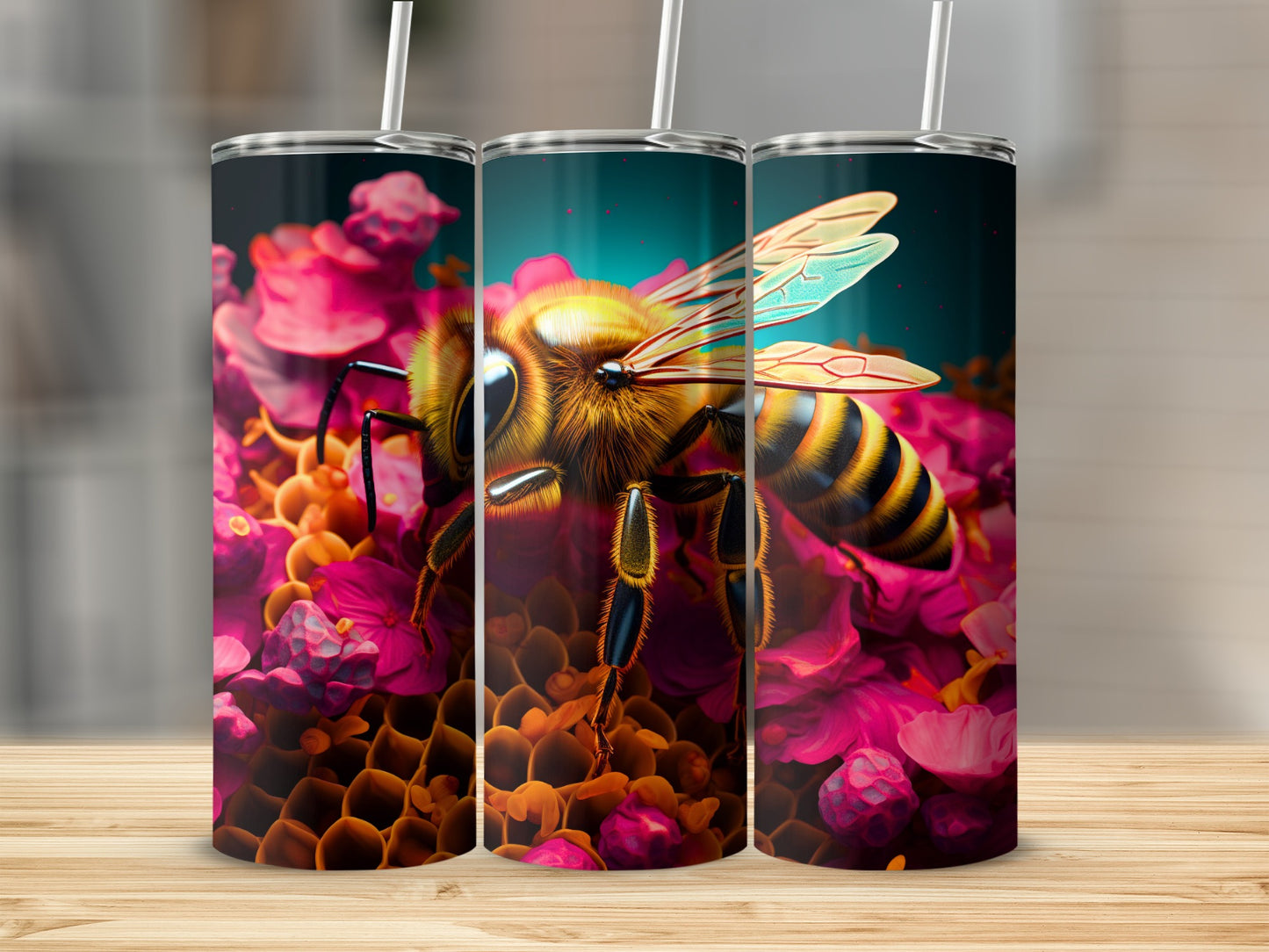Bee Honeycomb Floral Tumbler product type
