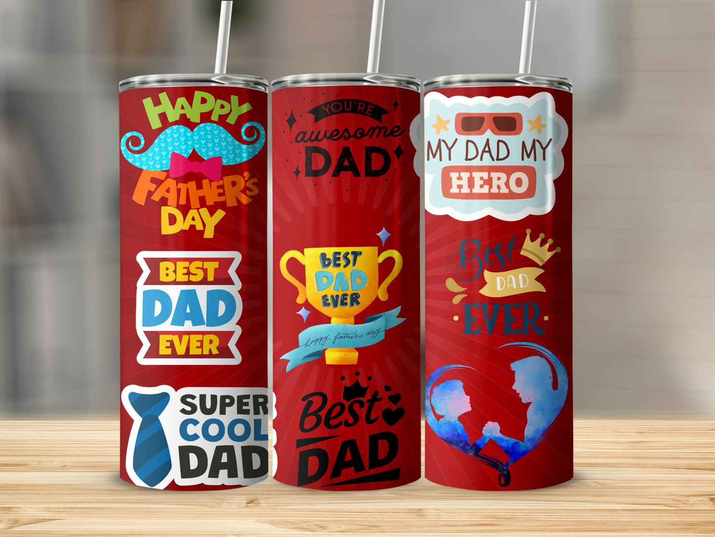 Best Dad Ever Happy Father's Day Tumbler