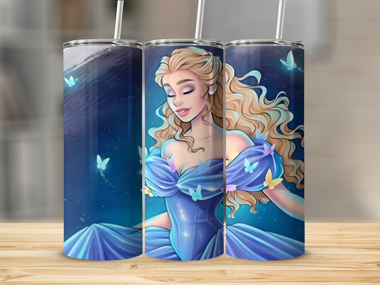 Enchanting Fairy Tale Princess Illustration Tumbler
