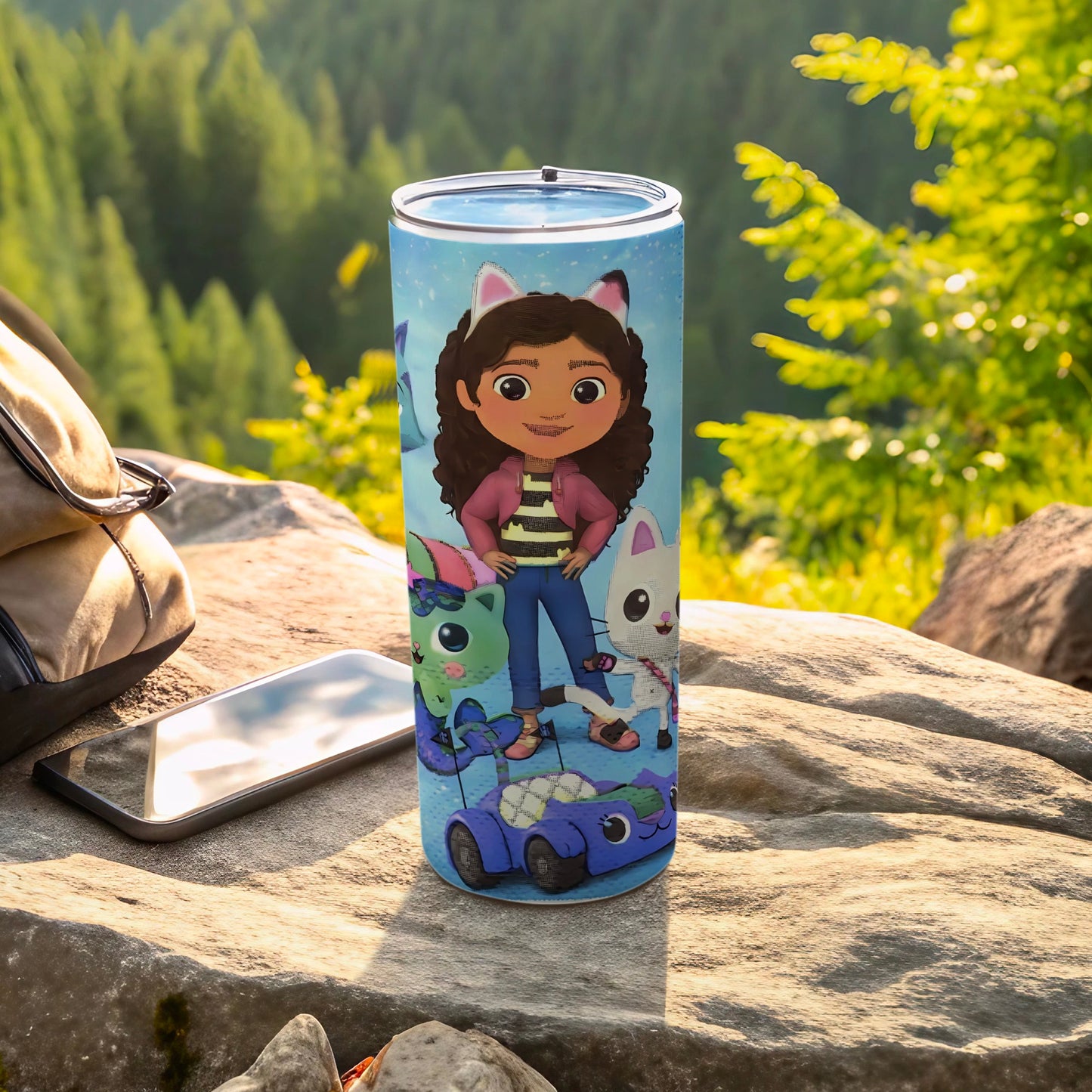 Colorful Cartoon Character Travel Tumbler Cup