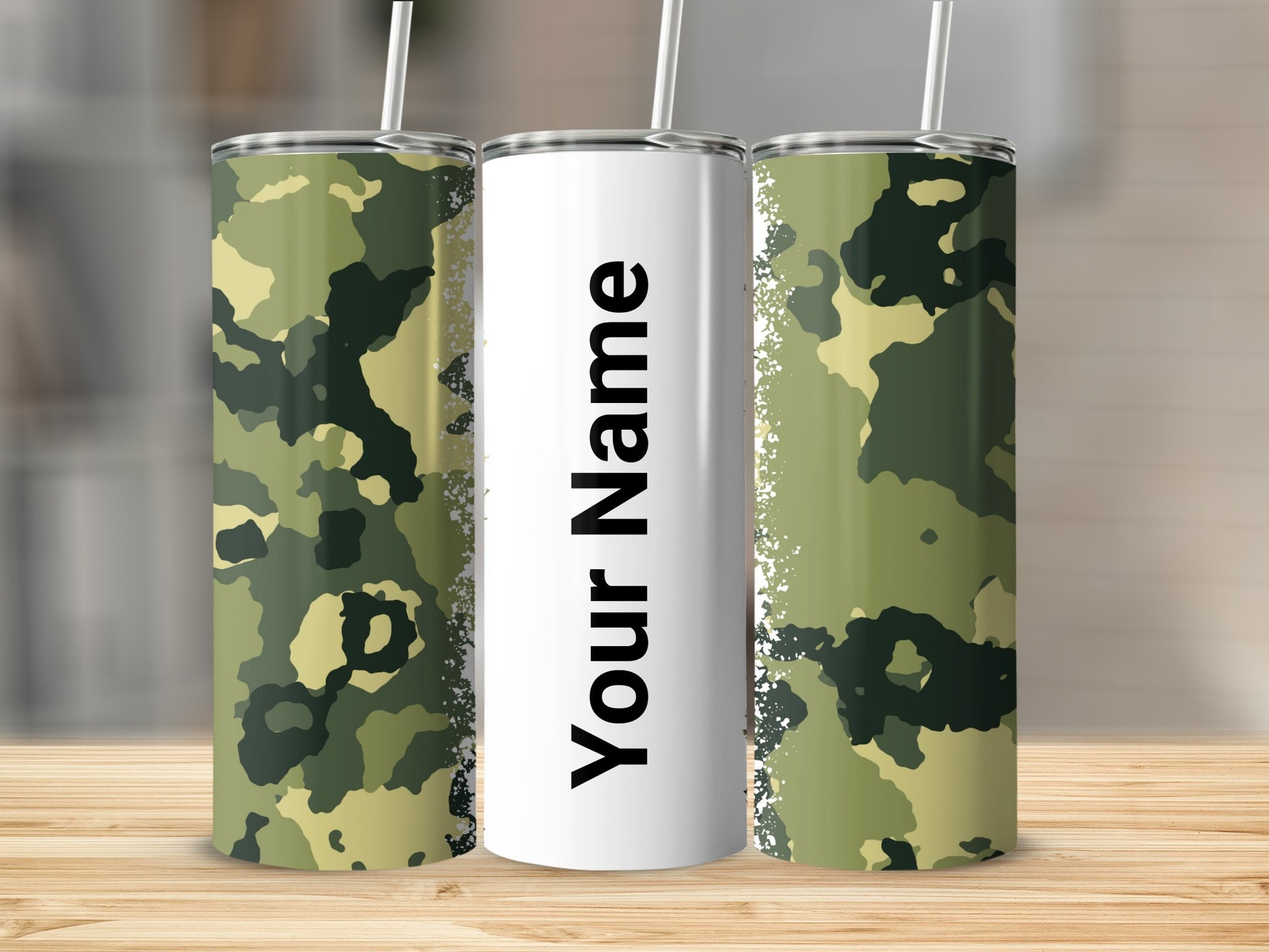 Personalized Camouflage Design Custom Tumbler