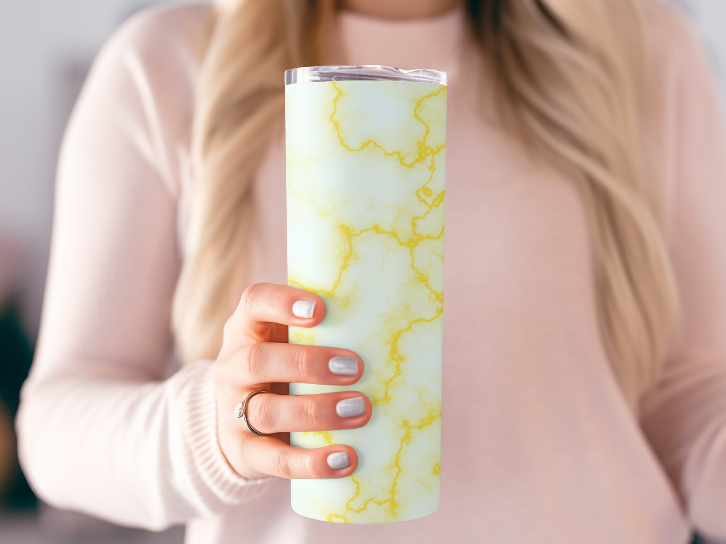 Elegant Golden Veins Pattern Design Style Great Tumblers