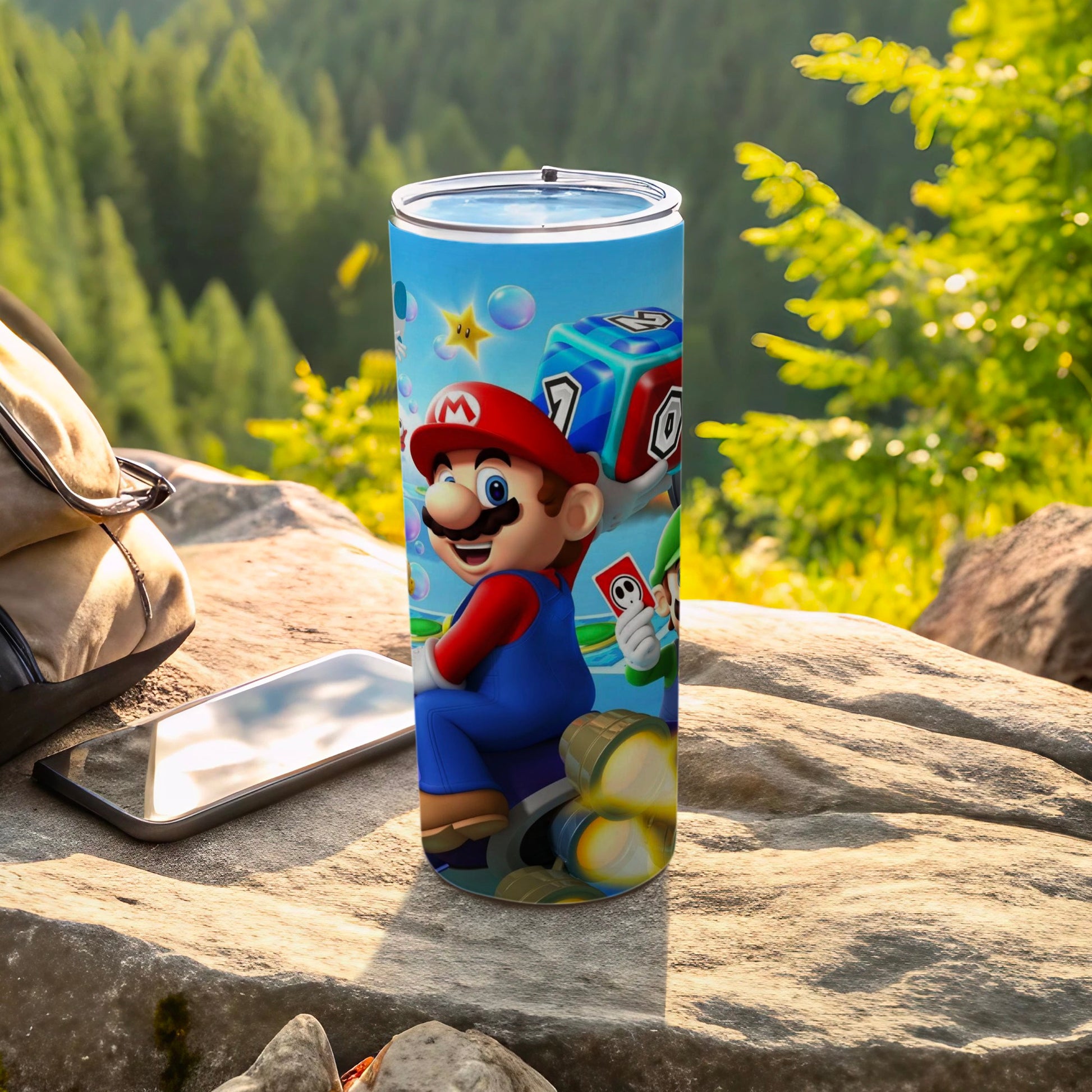 Colorful Character Tumbler with Fun Vibrant Design