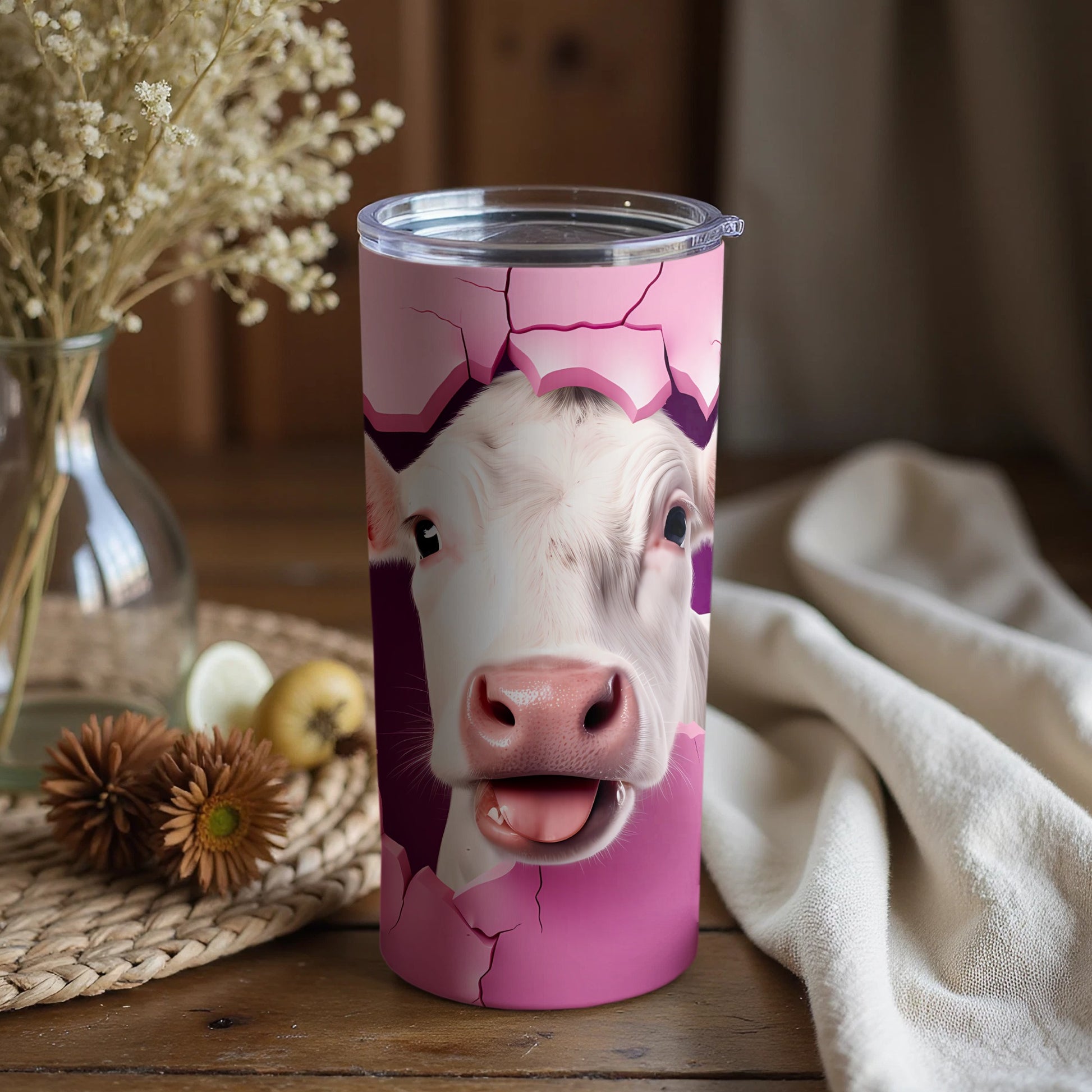 Cute Cow Emerging Pink Cracked Design Tumbler product type
Cow
Calf
Pink
Tumbler
Cute
Cracked
Animal
Drinkware
Farm
Beverage
Mug
Unique gift
Adorable
Whimsical
Smiling cow
Happy animal
Dairy farm
Novelty cup
Personalized gift
Travel cup
