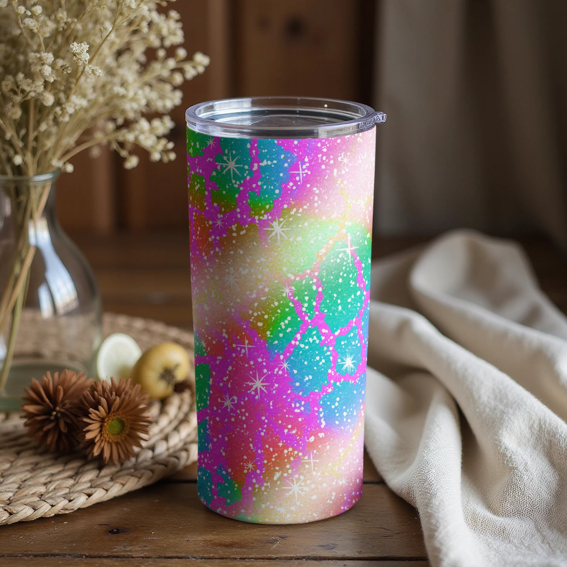 Colorful Abstract Art Insulated Tumbler Product