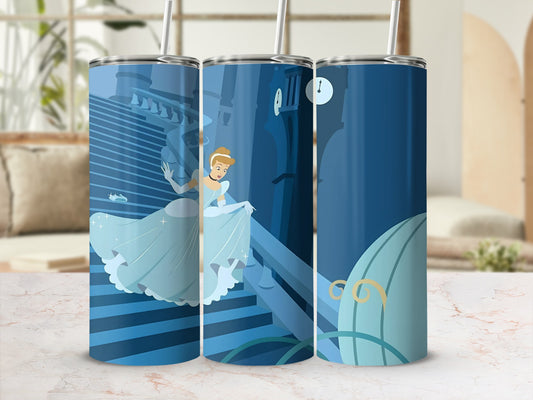 Cinderella Running from the Ball Tumbler Drinking Cup