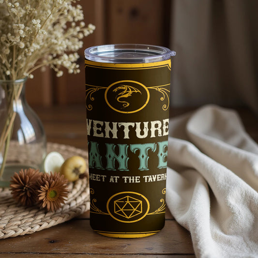 Adventure Awaits Meet At The Tavern Tumbler