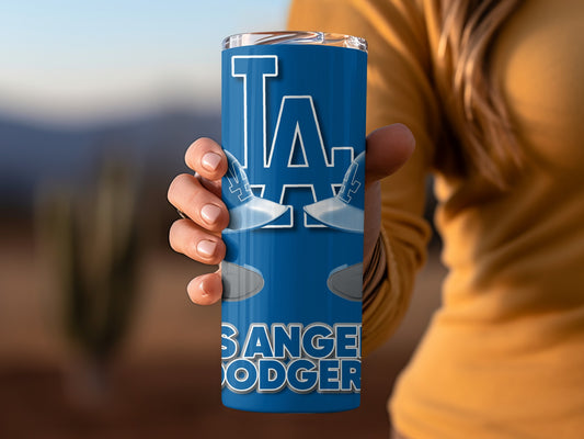 Los Angeles Dodgers Baseball Helmets Blue Themed Tumblers