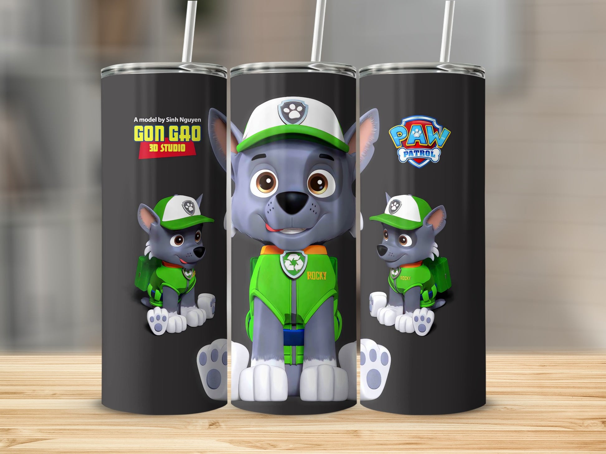 Paw Patrol Rocky Character Design Insulated Tumbler