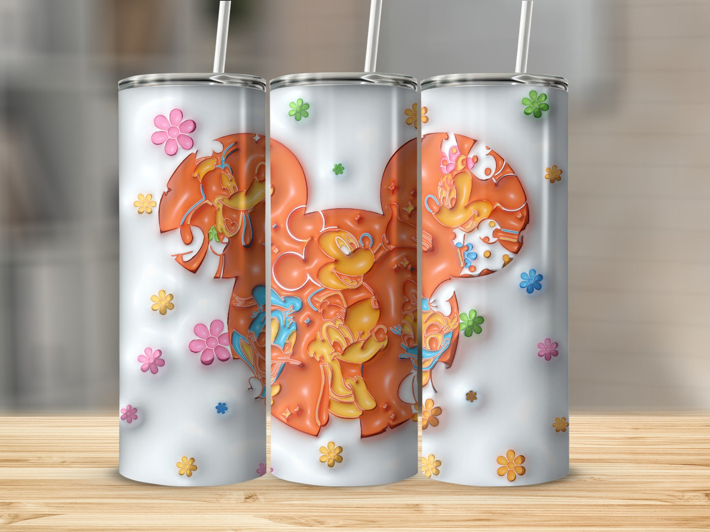 Cheerful Cartoon Character Design Insulated Tumbler Cup