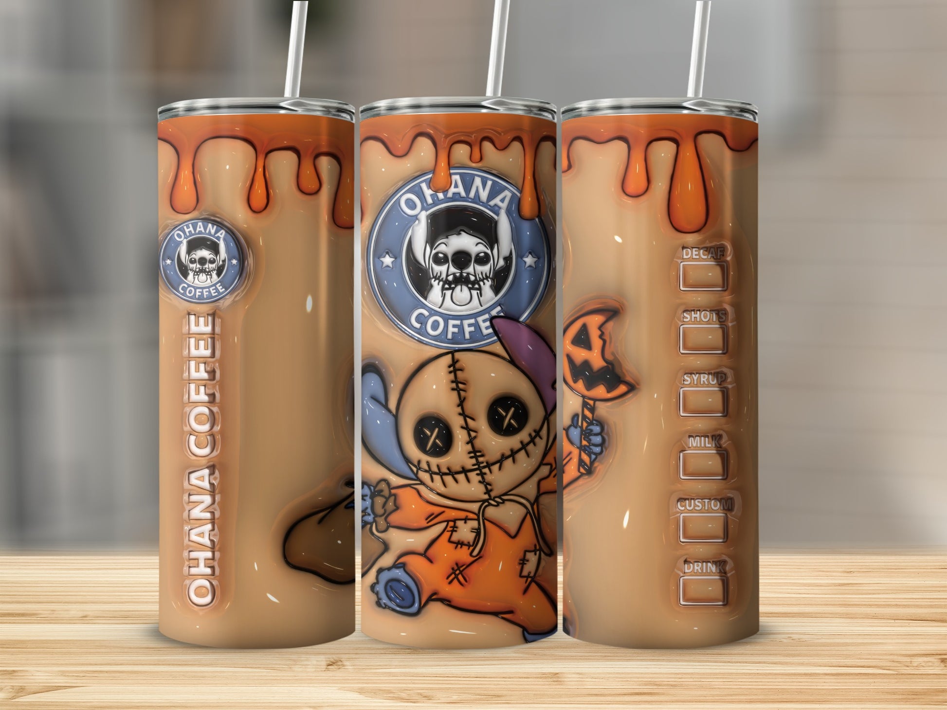 Halloween Creepy Doll Inspired Tumbler for Coffee Lovers