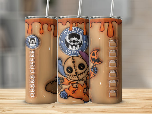 Halloween Creepy Doll Inspired Tumbler for Coffee Lovers