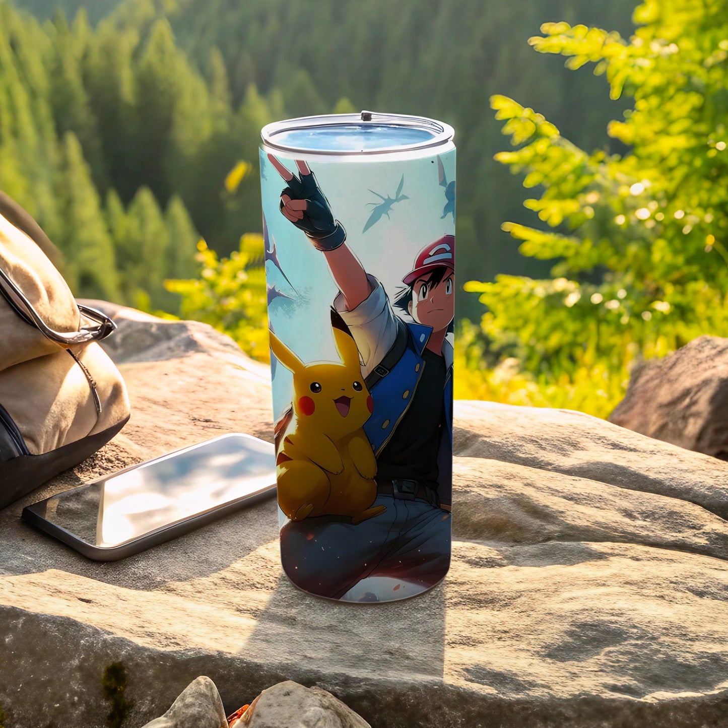 Character with Pikachu Double-Wall Insulated Tumbler