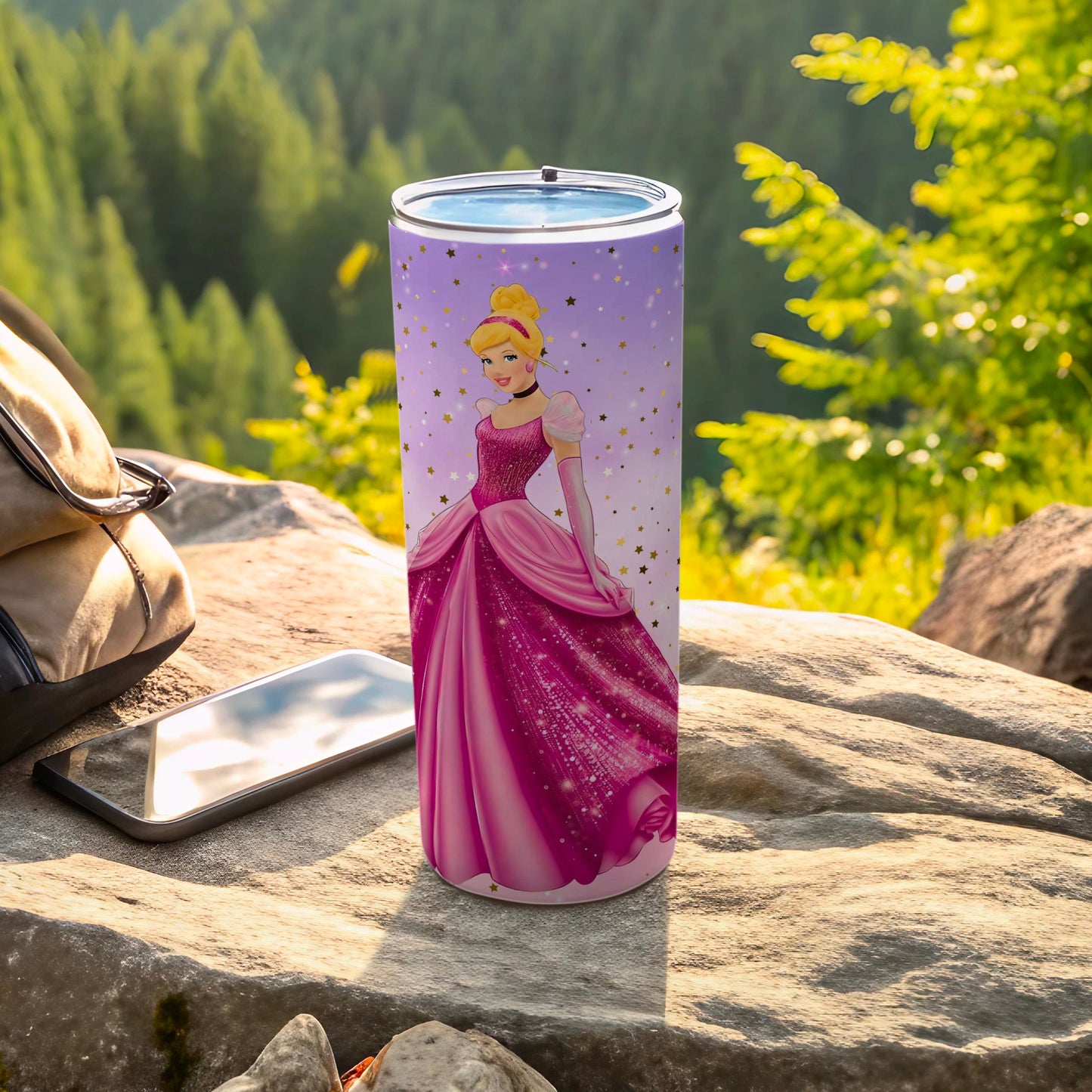 Princess in Pink Elegant Travel Drink Tumbler