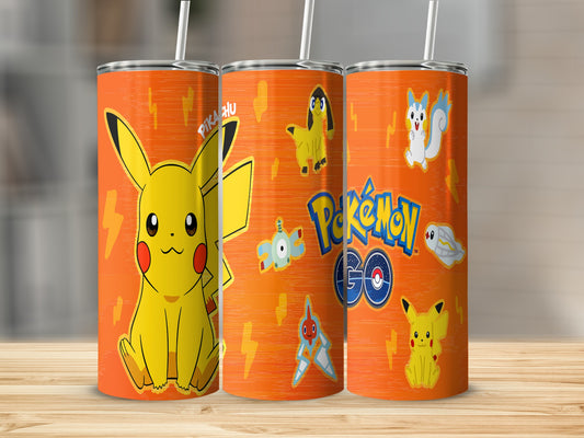 Pokemon Go Pikachu and Friends Themed Tumbler