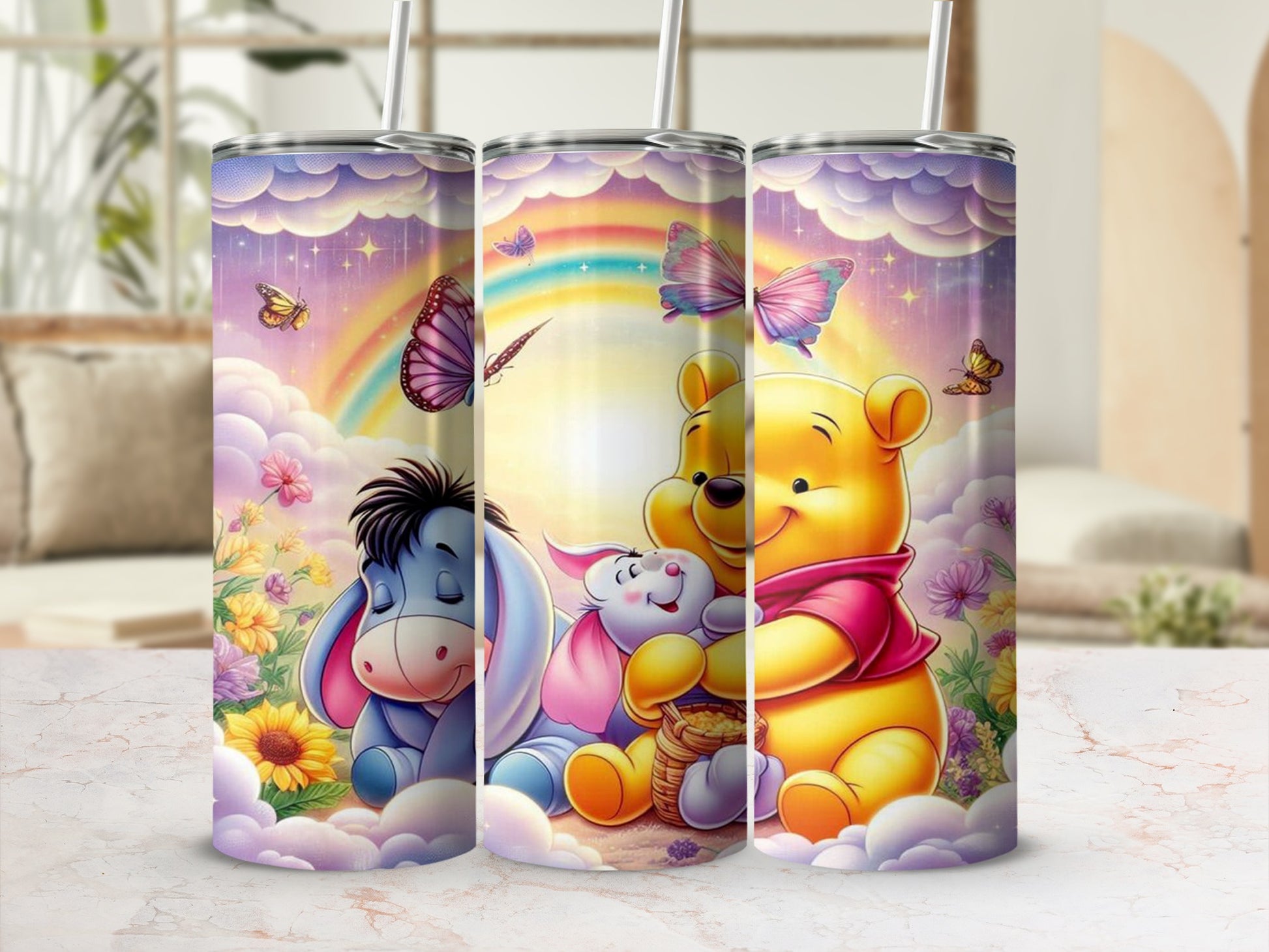 Adorable Cartoon Character Insulated Tumbler Cup